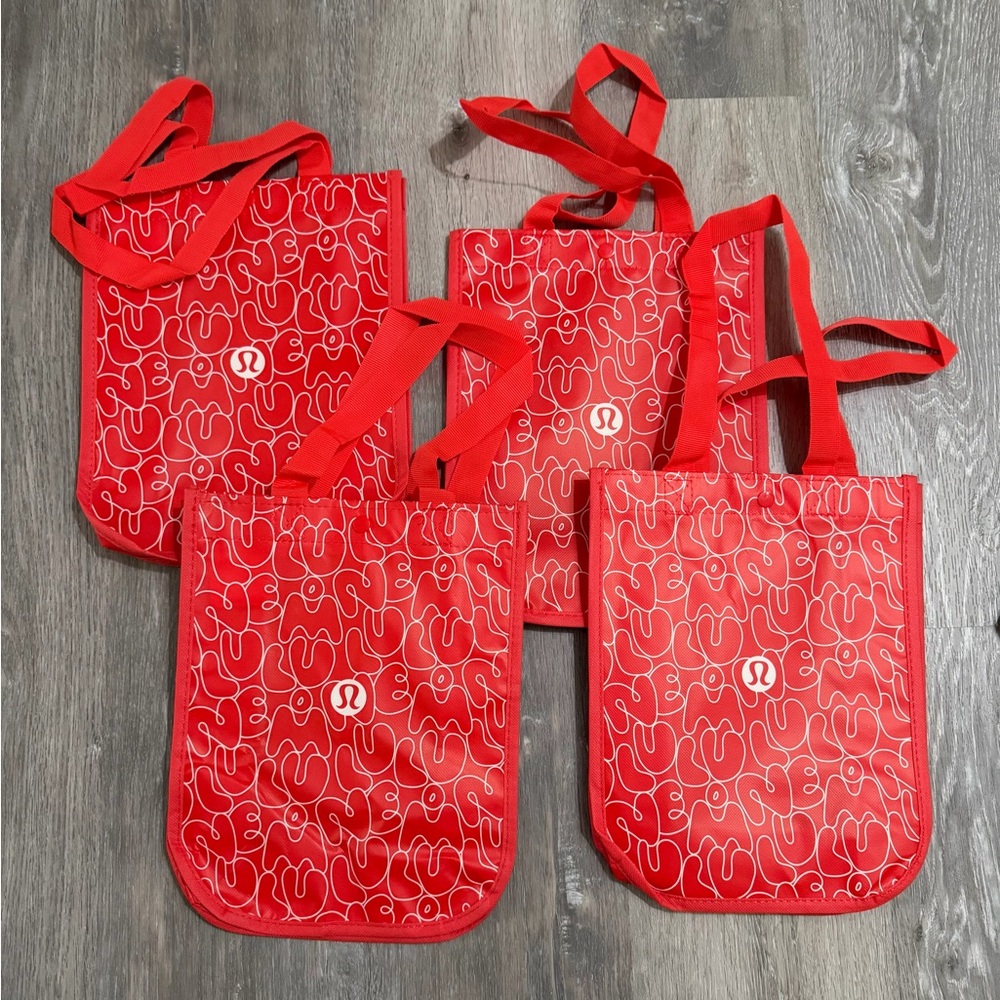 Lululemon Red Tote Bags